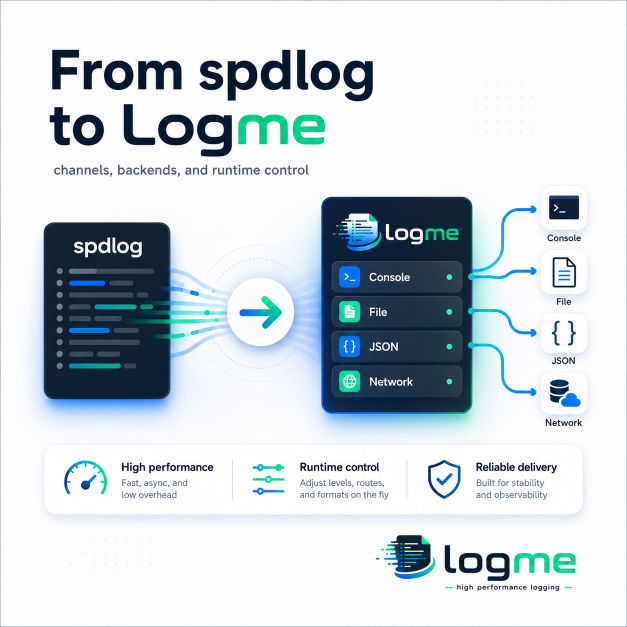 Переход со spdlog на logme: от logger и sinks к channel и backend