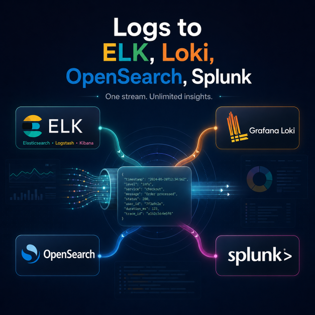 Как подготовить логи для ELK, Loki, OpenSearch и Splunk